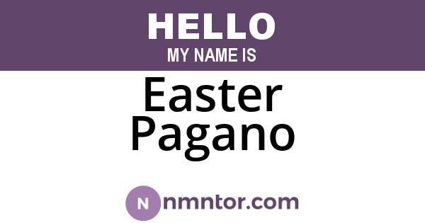 Easter Pagano