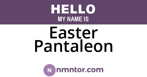 Easter Pantaleon