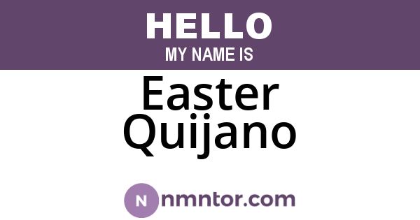 Easter Quijano