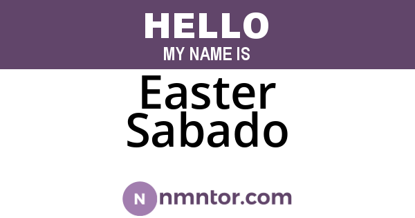 Easter Sabado
