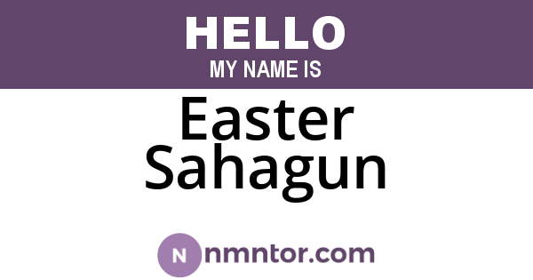 Easter Sahagun