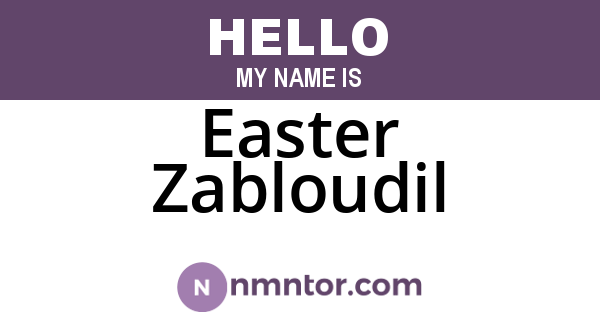 Easter Zabloudil