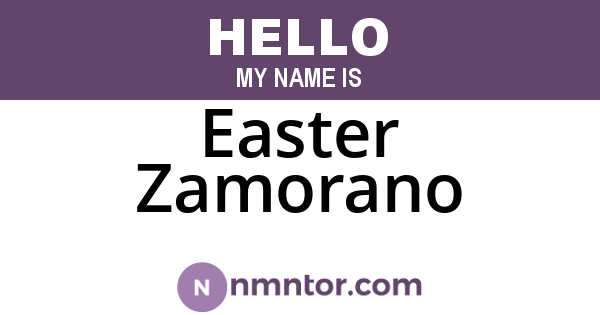 Easter Zamorano