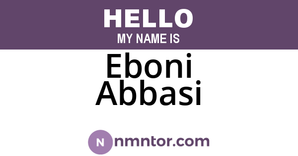 Eboni Abbasi