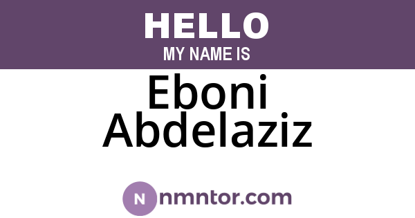Eboni Abdelaziz