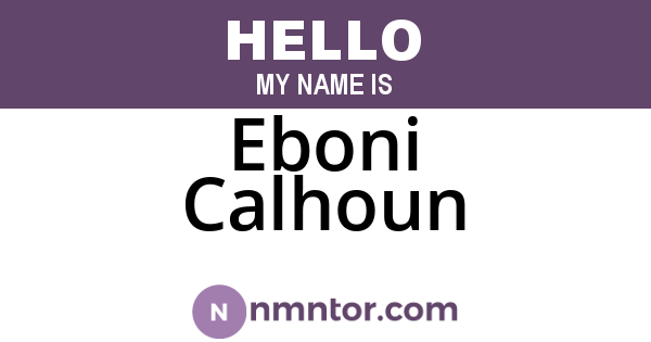 Eboni Calhoun