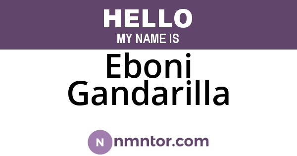 Eboni Gandarilla