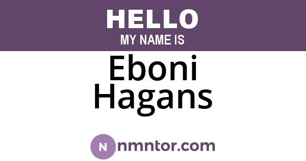 Eboni Hagans