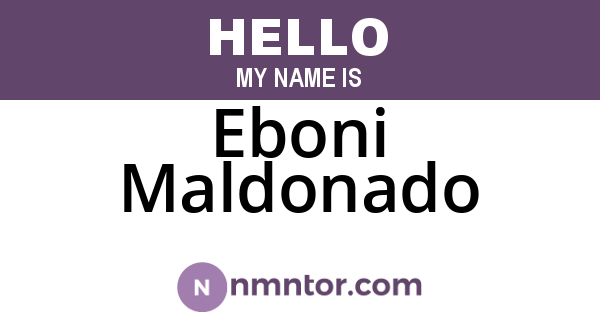 Eboni Maldonado