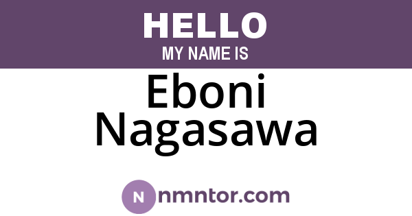 Eboni Nagasawa
