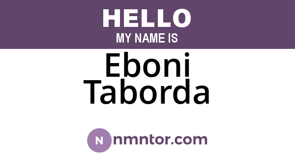 Eboni Taborda