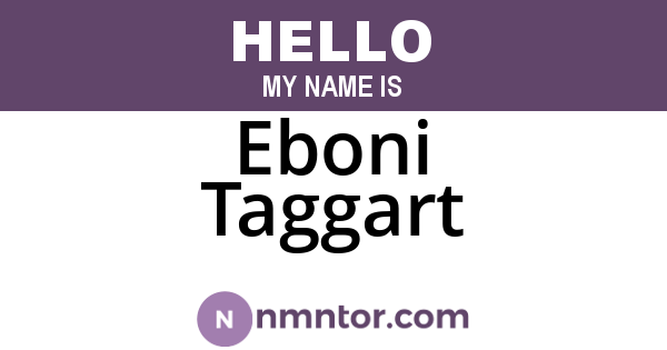 Eboni Taggart