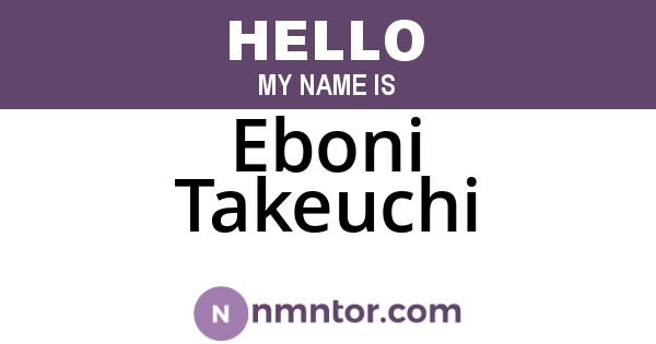 Eboni Takeuchi