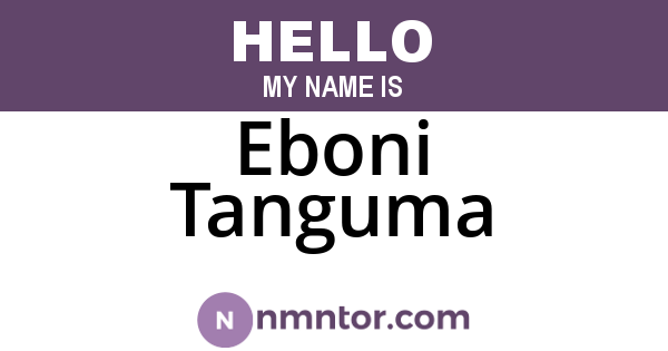 Eboni Tanguma