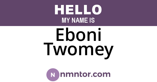 Eboni Twomey