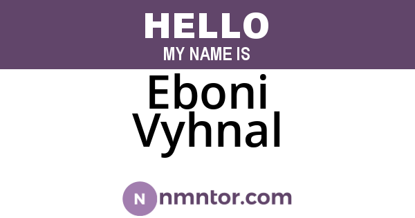 Eboni Vyhnal