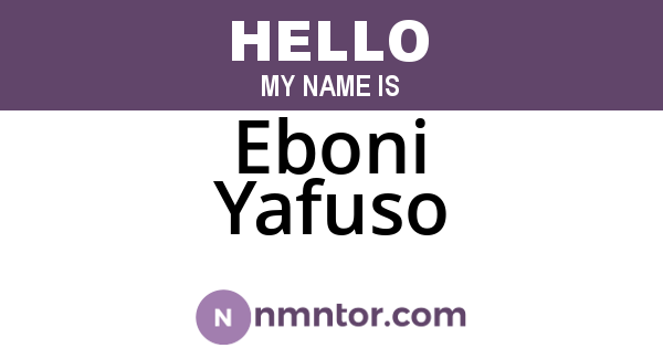 Eboni Yafuso