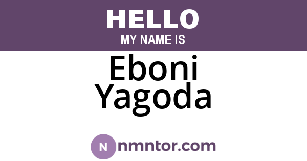 Eboni Yagoda