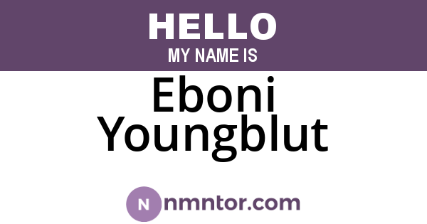 Eboni Youngblut
