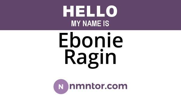 Ebonie Ragin