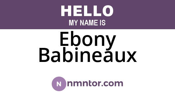Ebony Babineaux