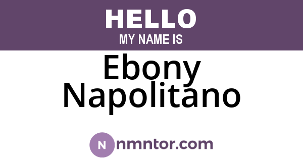Ebony Napolitano