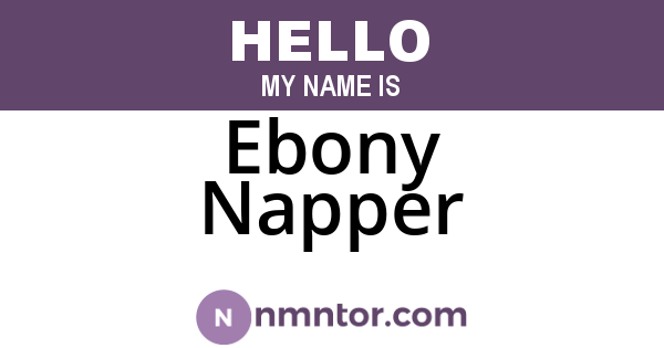 Ebony Napper