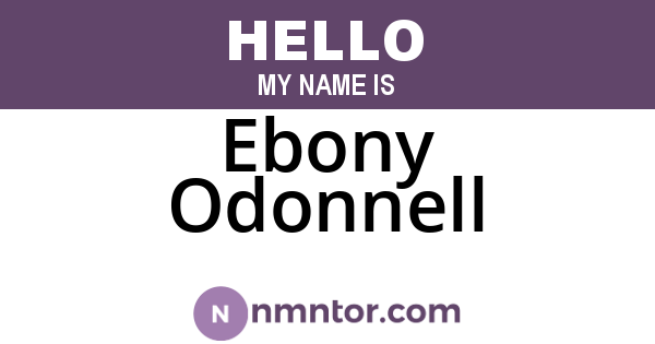Ebony Odonnell