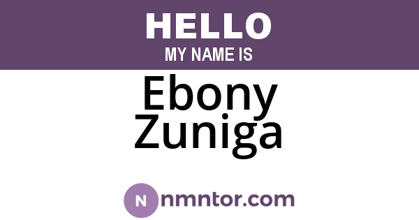 Ebony Zuniga