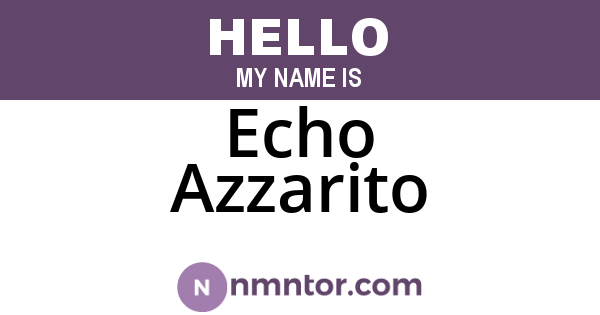 Echo Azzarito