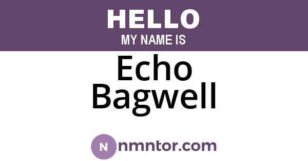 Echo Bagwell