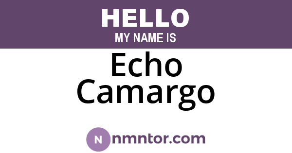 Echo Camargo