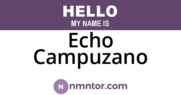 Echo Campuzano