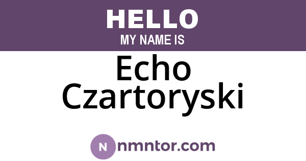 Echo Czartoryski