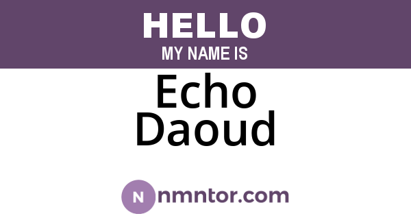 Echo Daoud