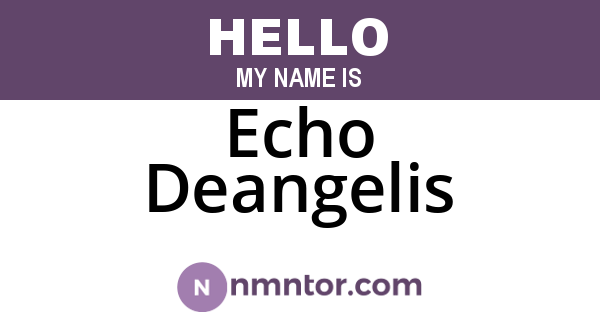 Echo Deangelis