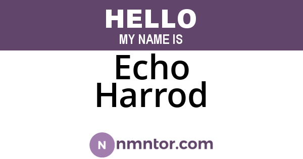 Echo Harrod