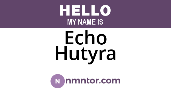 Echo Hutyra