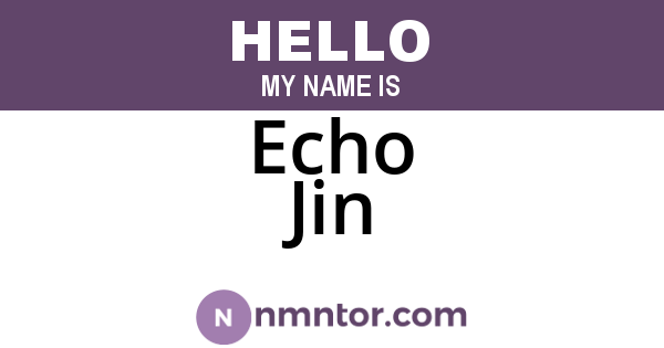 Echo Jin
