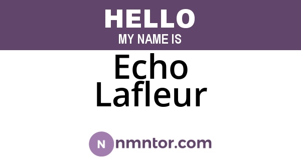 Echo Lafleur