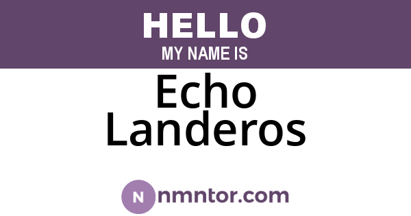 Echo Landeros