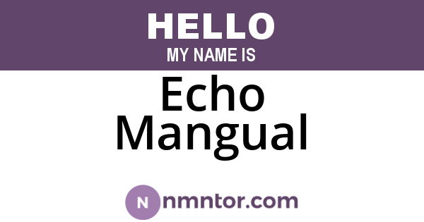Echo Mangual