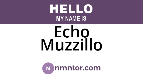 Echo Muzzillo