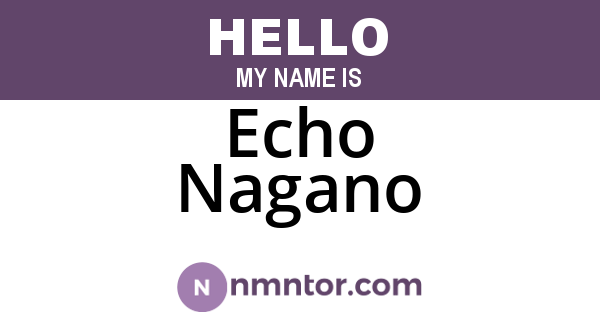 Echo Nagano