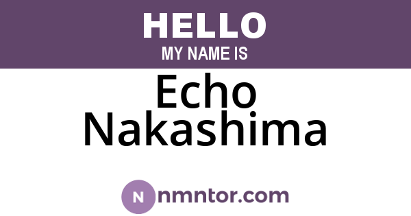 Echo Nakashima