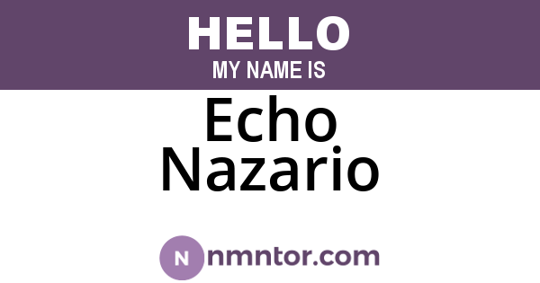 Echo Nazario