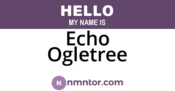 Echo Ogletree