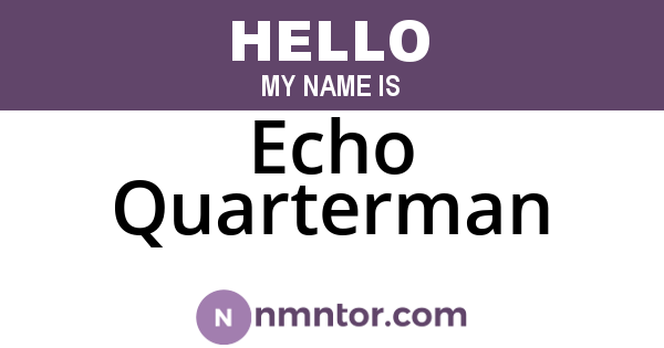 Echo Quarterman