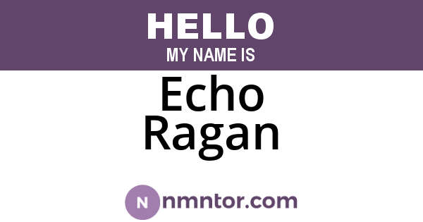 Echo Ragan