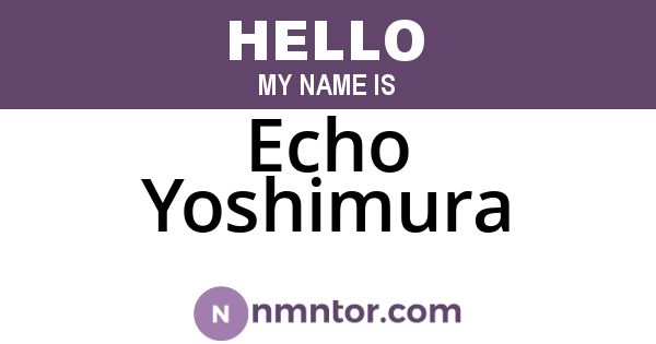 Echo Yoshimura